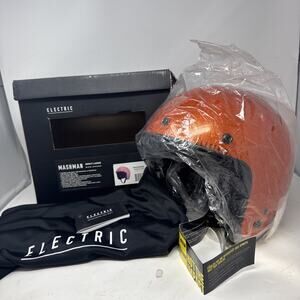 Electric Visual⚡️ Mashman Helmet - Bowling Ball Orange 🍊- Snowboard Helmet